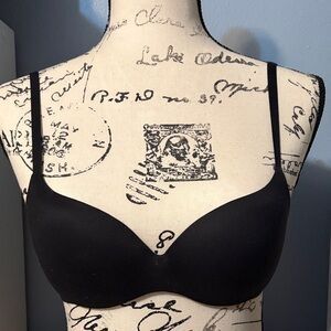 Classic Black Women's Bra Victoria Secret 32A add a cup size push up bra.